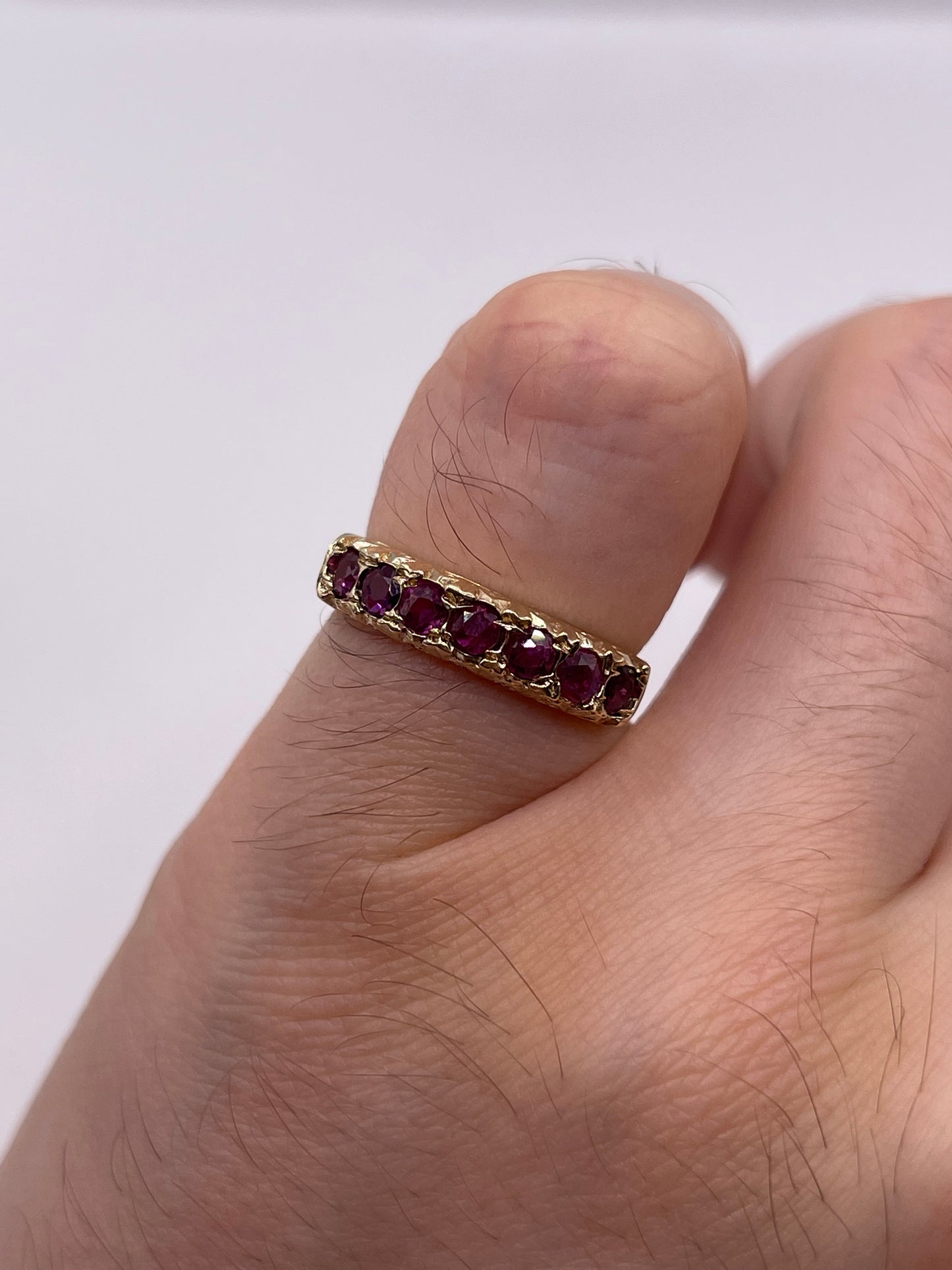 9ct gold ruby ring
