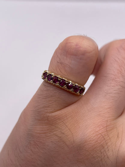 9ct gold ruby ring