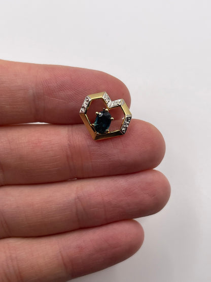 9ct gold topaz pendant