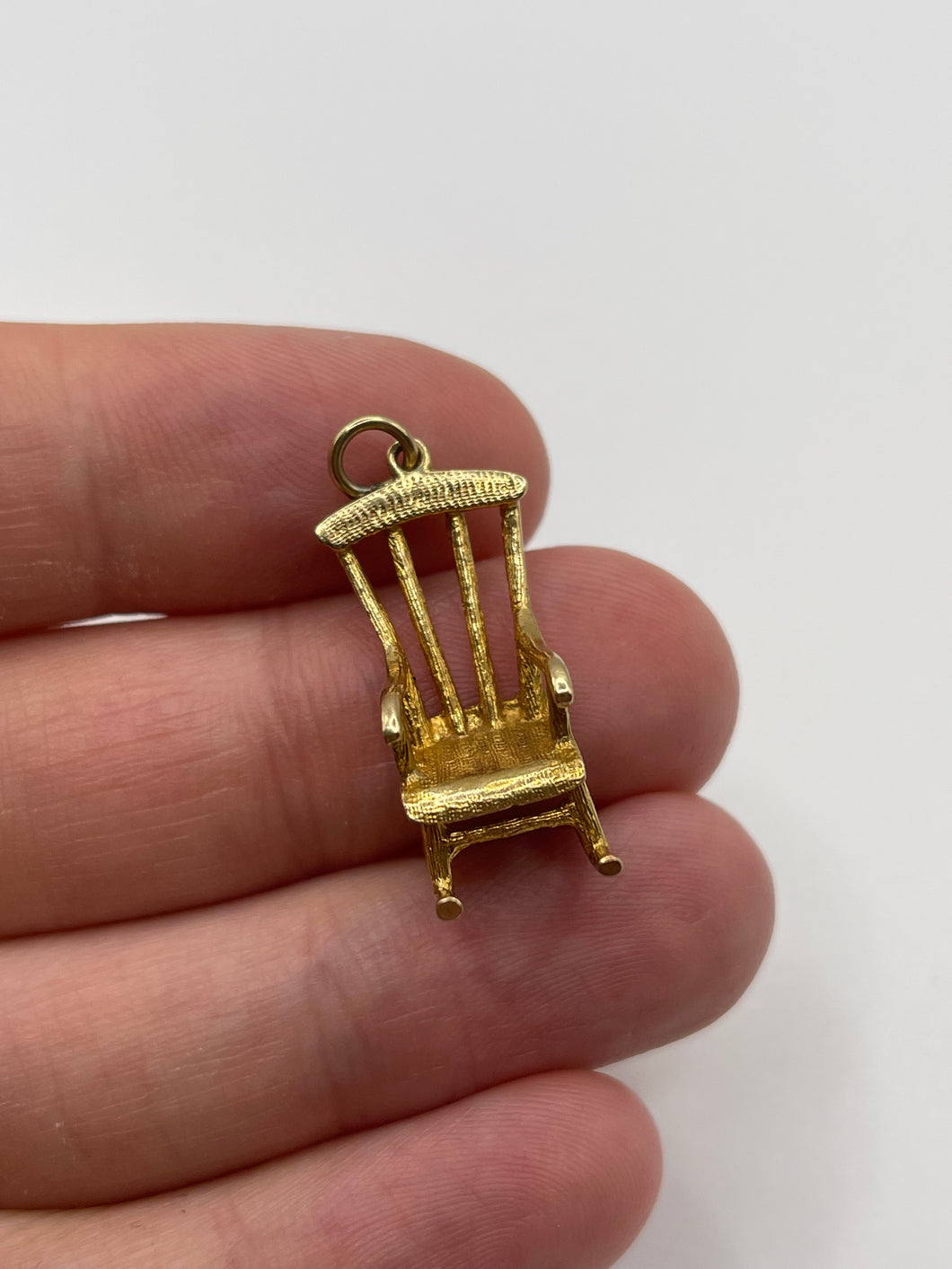9ct gold rocking chair charm