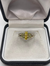 Load image into Gallery viewer, 9ct gold sapphire cluster ring
