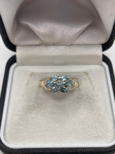 Load image into Gallery viewer, 9ct gold topaz and diamond ring
