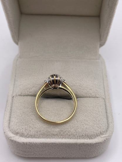 9ct gold sapphire and diamond ring