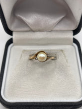 Load image into Gallery viewer, 9ct gold pearl and diamond ring
