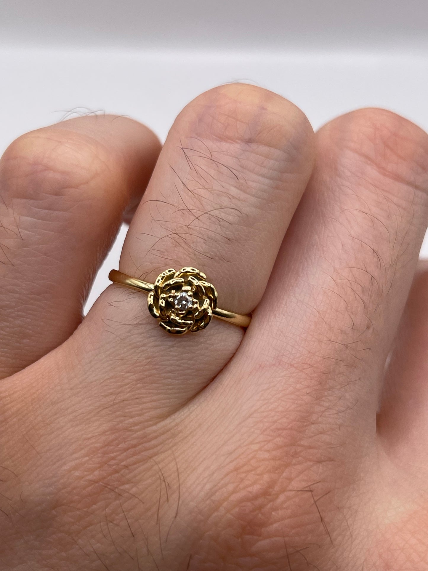 14ct gold diamond ring