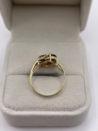 9ct gold iolite ring