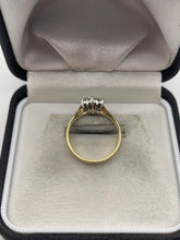 Load image into Gallery viewer, 18ct gold 50 point diamond cluster ring
