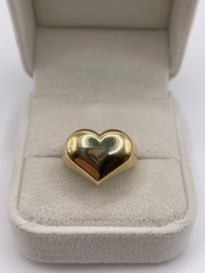 9ct gold heart ring
