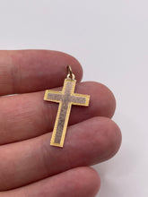 Load image into Gallery viewer, 9ct rose gold cross pendant
