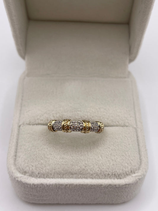 9ct gold diamond ring