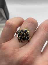 Load image into Gallery viewer, 9ct gold sapphire and diamond ring
