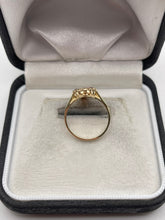 Load image into Gallery viewer, 9ct gold garnet navette ring
