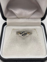 Load image into Gallery viewer, 9ct gold sapphire and diamond ring
