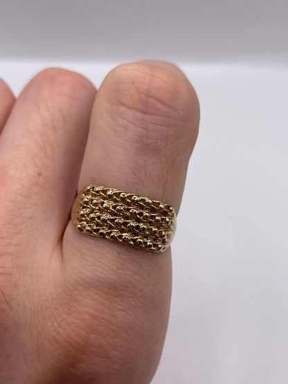 9ct gold keepers ring