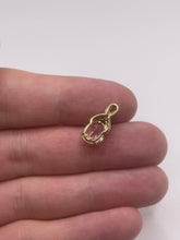 Load image into Gallery viewer, 9ct gold kunzite and diamond pendant
