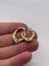 Load image into Gallery viewer, 9ct gold creole earrings
