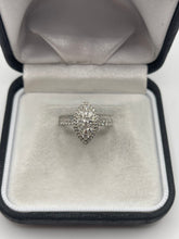 Load image into Gallery viewer, 18ct white gold 1ct diamond cluster ring
