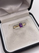 Load image into Gallery viewer, 9ct gold amethyst ring
