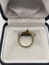 Load image into Gallery viewer, 9ct gold ruby and diamond ring
