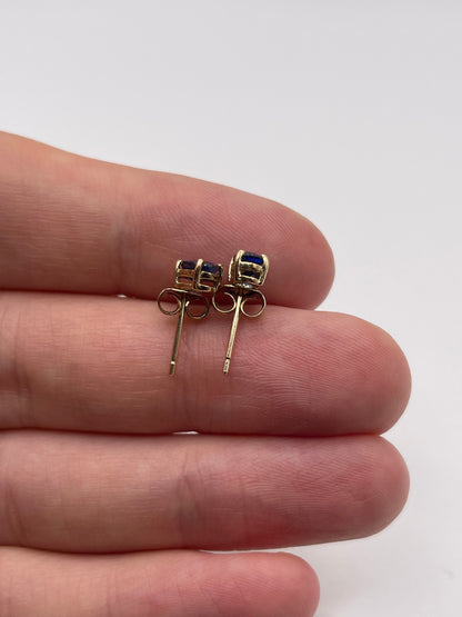 9ct gold kyanite earrings