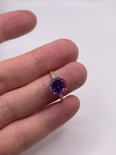 Load image into Gallery viewer, 9ct gold amethyst and topaz ring
