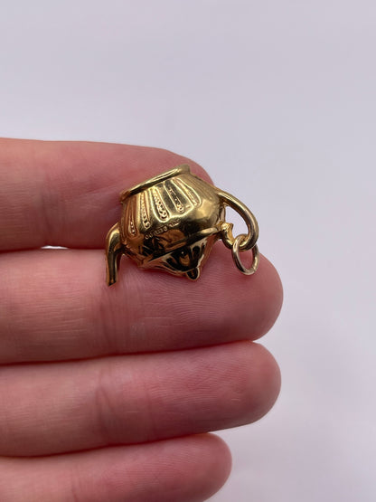 9ct gold teapot charm
