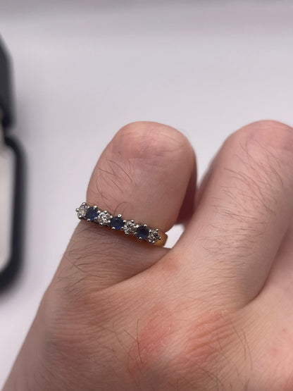 18ct gold sapphire and diamond ring