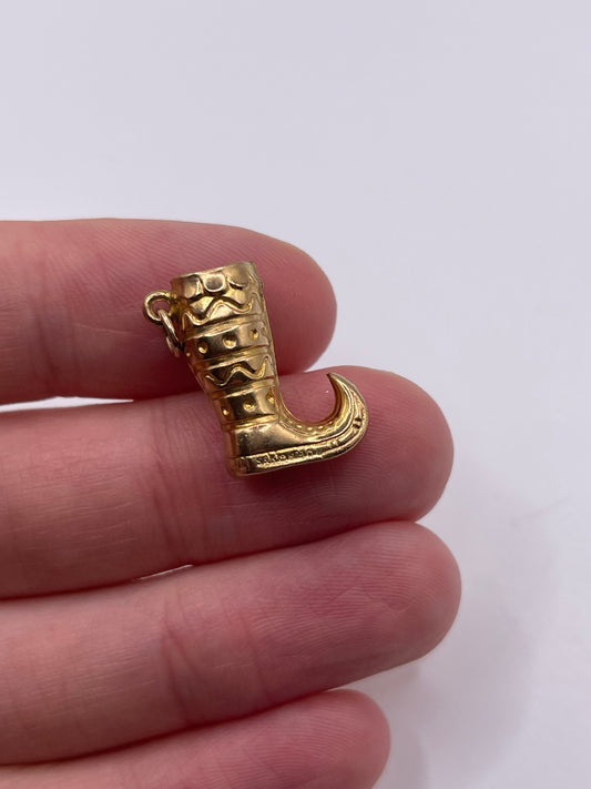 9ct gold jester shoe charm