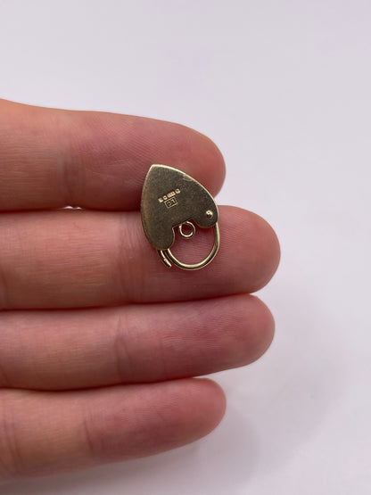 9ct gold padlock 1