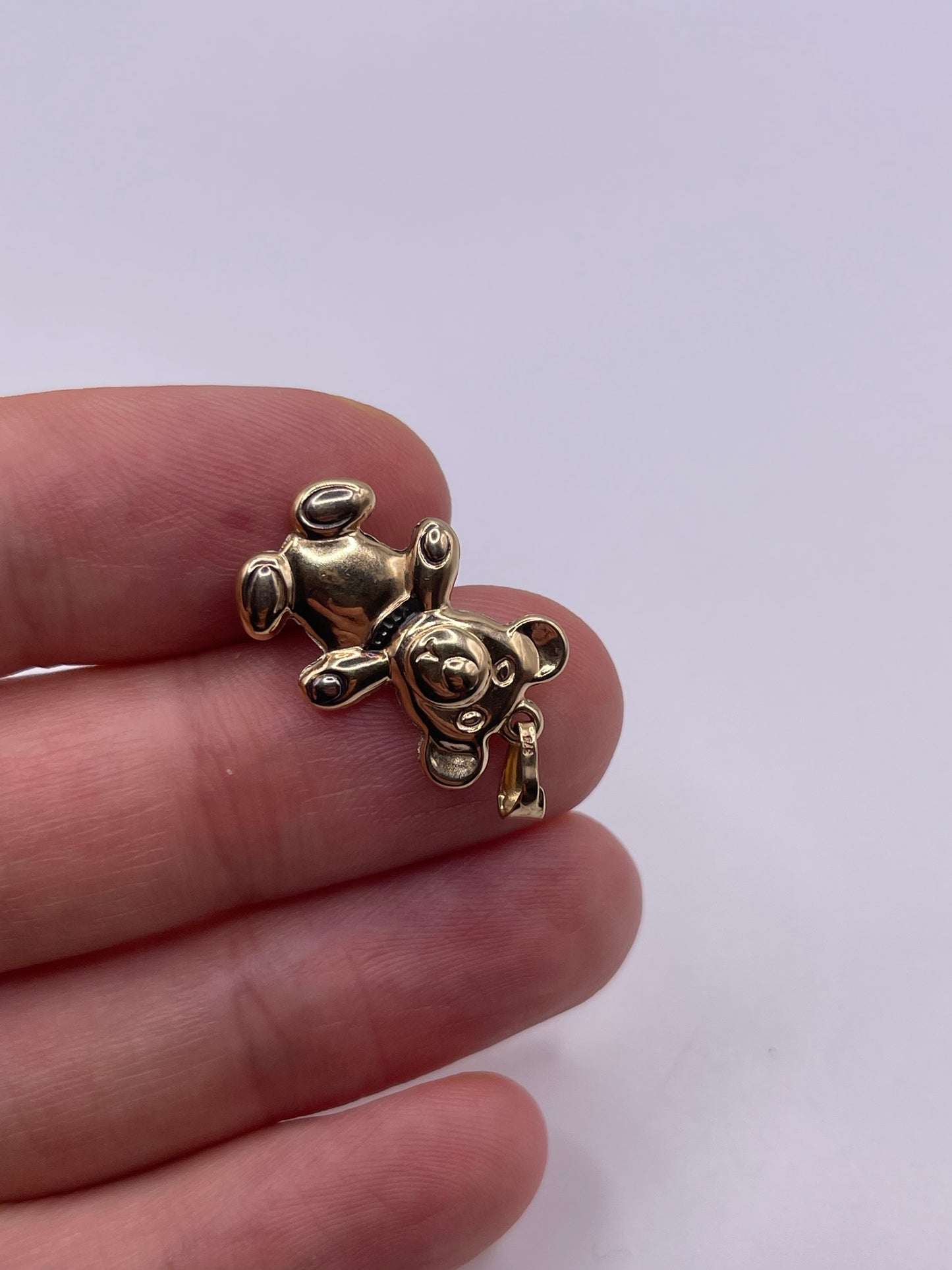 9ct gold bear charm