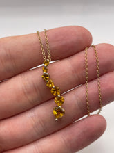 Load image into Gallery viewer, 9ct gold citrine necklace
