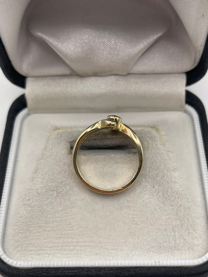 9ct gold ruby and diamond ring
