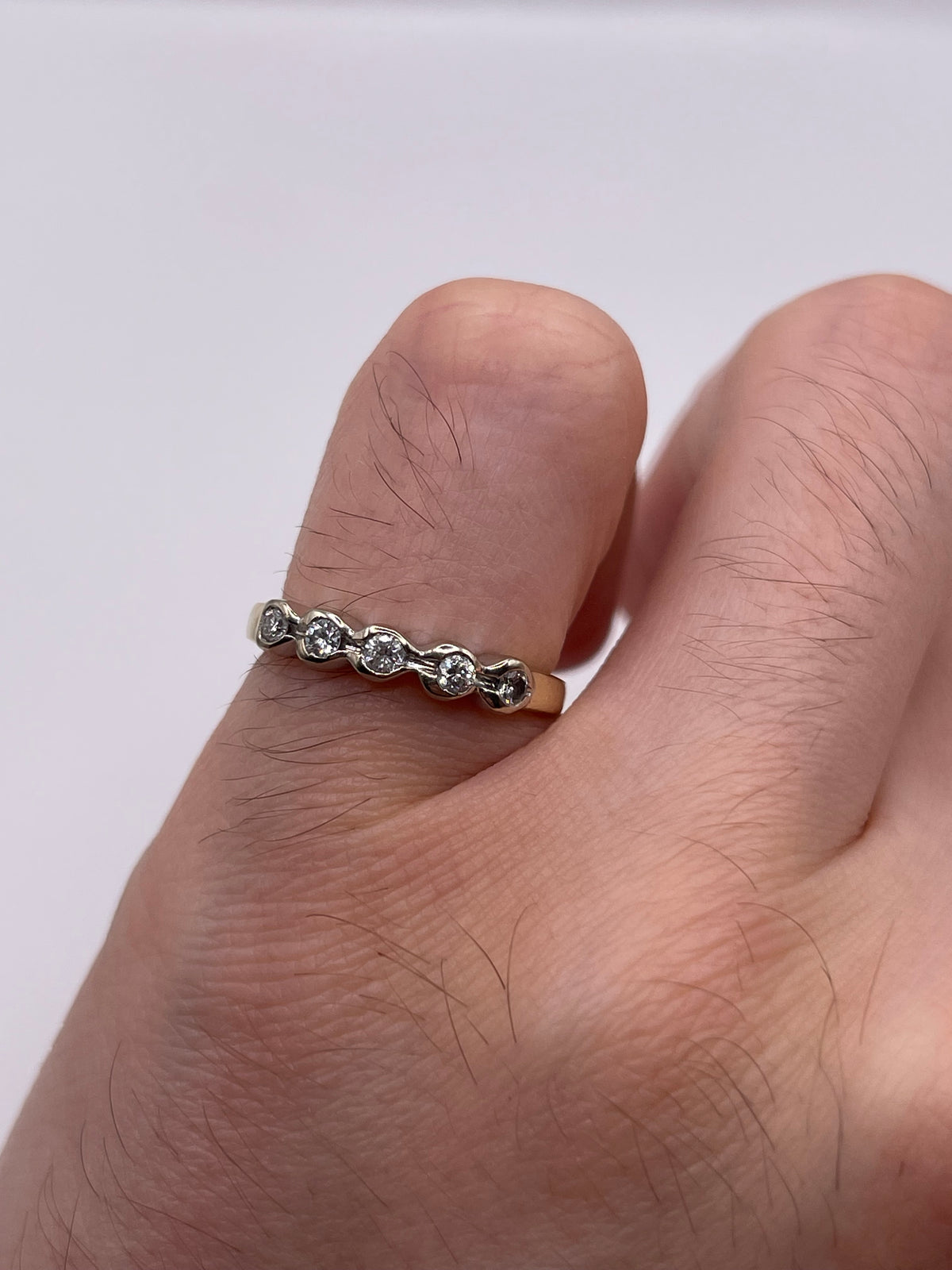 14ct gold diamond ring