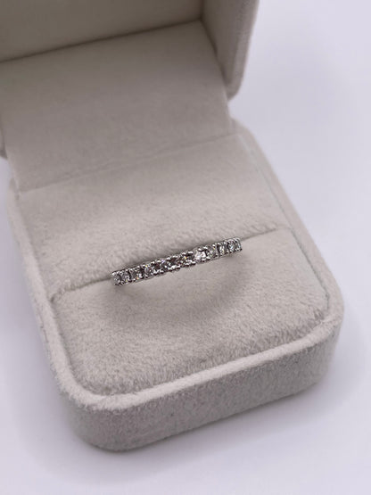 9ct white gold diamond ring