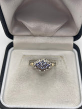 Load image into Gallery viewer, 9ct gold tanzanite and diamond ring
