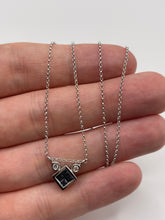 Load image into Gallery viewer, 18ct white gold sapphire and diamond necklace
