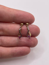 Load image into Gallery viewer, 9ct gold ruby earrings
