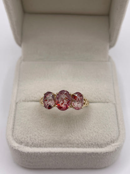 9ct gold gemstone ring
