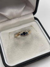 Load image into Gallery viewer, 9ct gold sapphire and diamond ring
