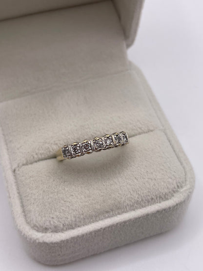 9ct gold diamond ring