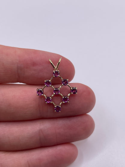 9ct gold tourmaline pendant