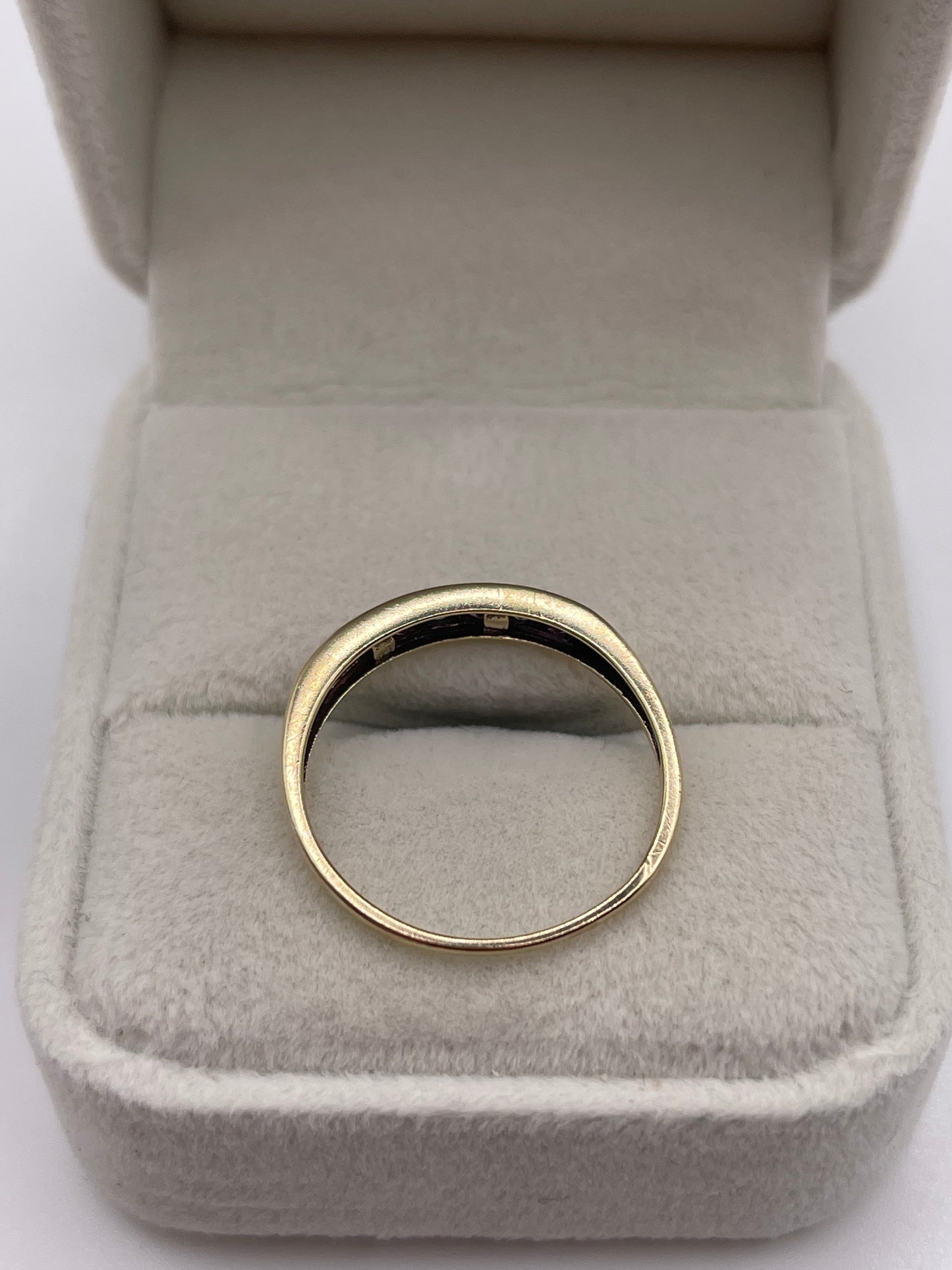 9ct gold amethyst and topaz ring