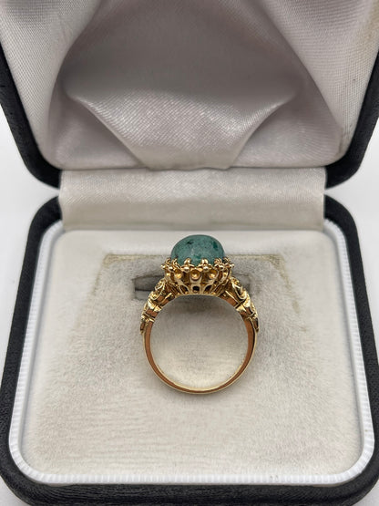 9ct gold gemstone ring