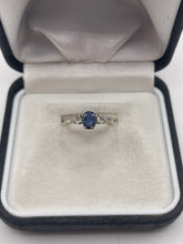 Load image into Gallery viewer, 18ct gold sapphire and diamond ring
