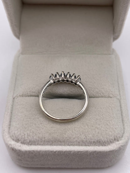 9ct white gold alexandrite ring