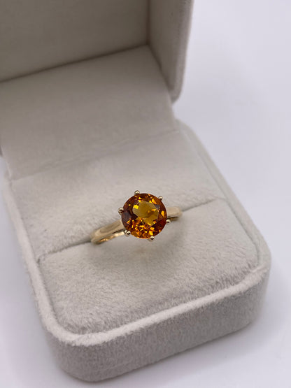 9ct gold citrine ring