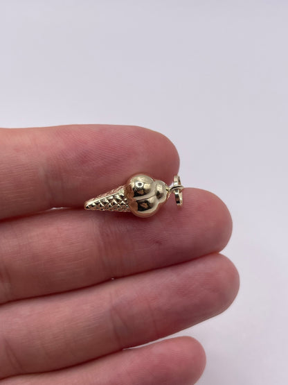 9ct gold ice cream charm
