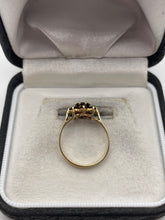 Load image into Gallery viewer, 9ct gold garnet cluster ring
