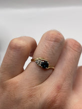 Load image into Gallery viewer, 9ct gold sapphire and diamond ring
