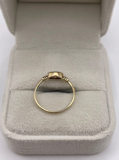 9ct gold amethyst ring